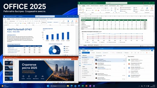 Интерфейс Microsoft Office 2025